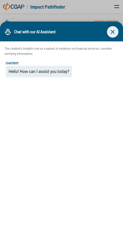 Screenshot showing the Insights panel within the Impact Pathfinder tool.
